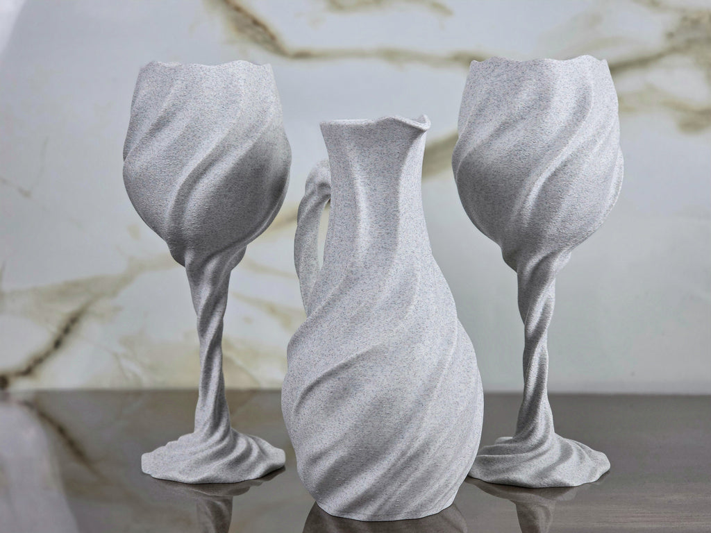 "The Midnight Liaison" Sculptural Table Accents  & Luxury Home Decor Bundle