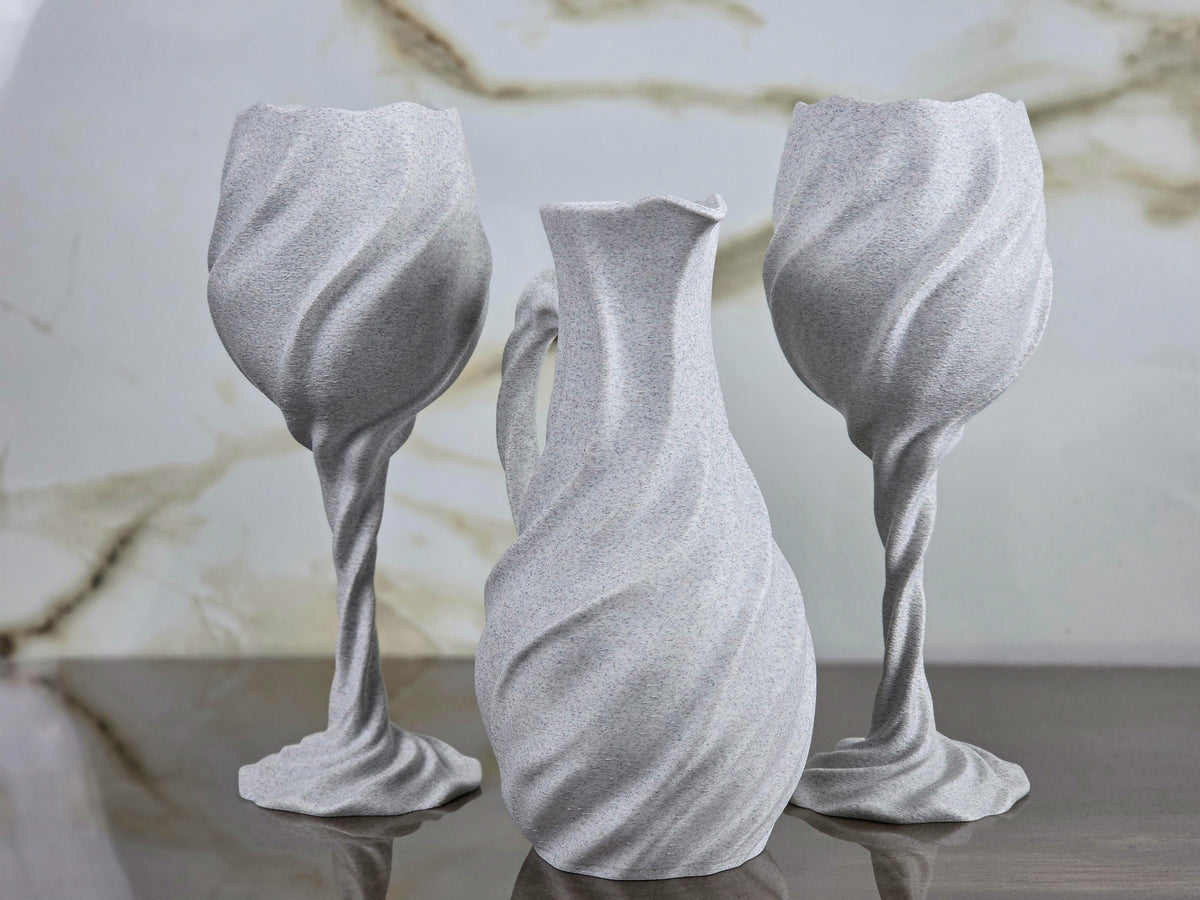 "The Midnight Liaison" Sculptural Table Accents  & Luxury Home Decor Bundle