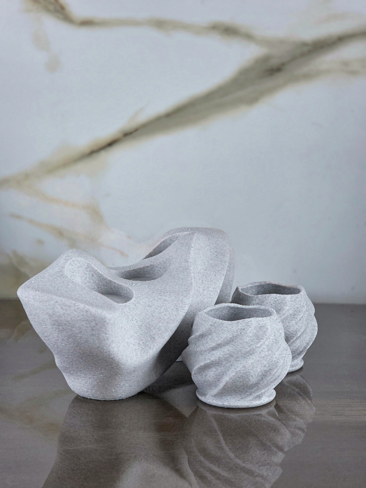 "The After-Glow Trio" Sculptural Candle Holder Set & Luxury Home Decor Bundle